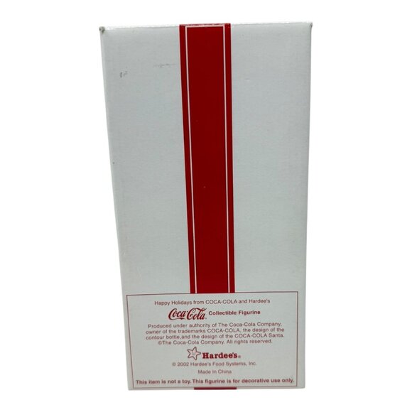 Coca-Cola Hardee’s 2002 Collectible Santa Figurine Bobble Head Holiday with Box - Picture 11 of 15